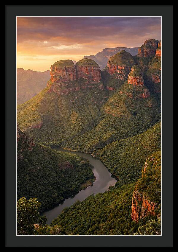 Blyde River Canyon At Golden Hour