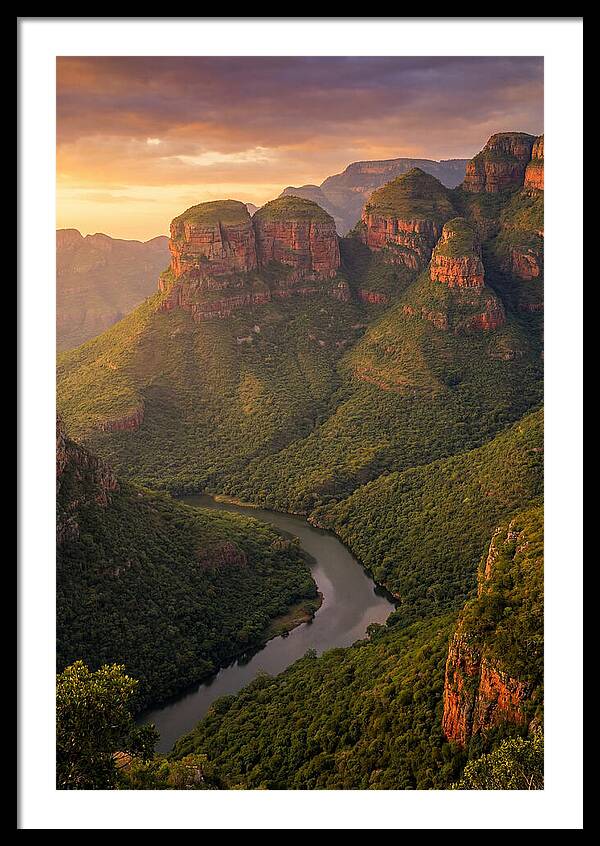 Blyde River Canyon At Golden Hour