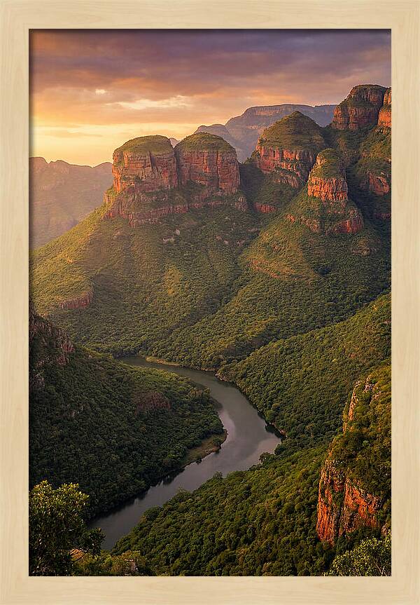 Blyde River Canyon At Golden Hour