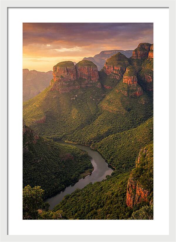 Blyde River Canyon At Golden Hour