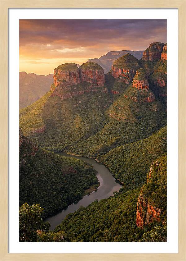 Blyde River Canyon At Golden Hour