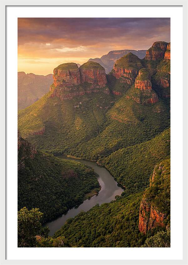 Blyde River Canyon At Golden Hour