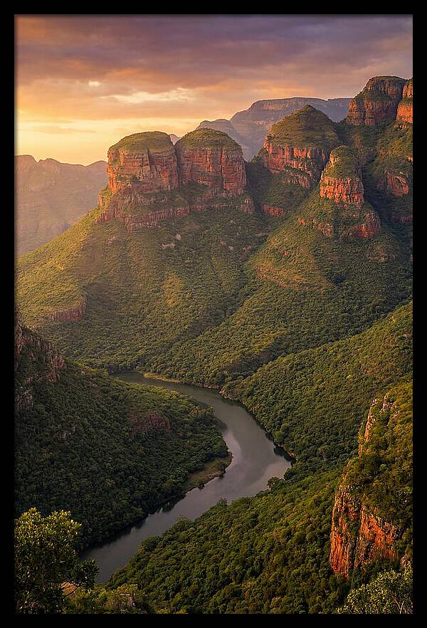 Blyde River Canyon At Golden Hour