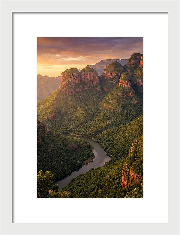 Blyde River Canyon At Golden Hour