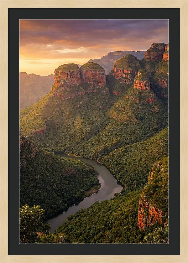 Blyde River Canyon At Golden Hour