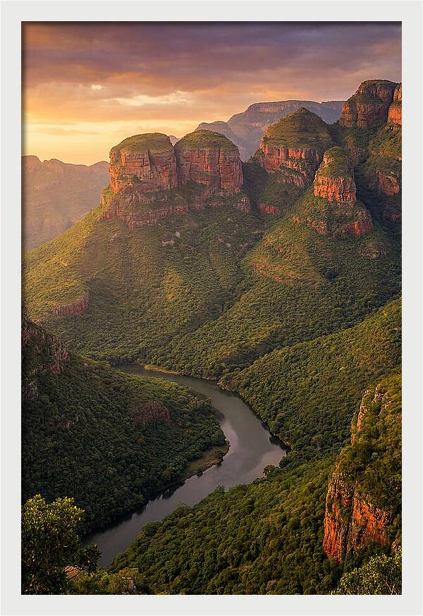 Blyde River Canyon At Golden Hour