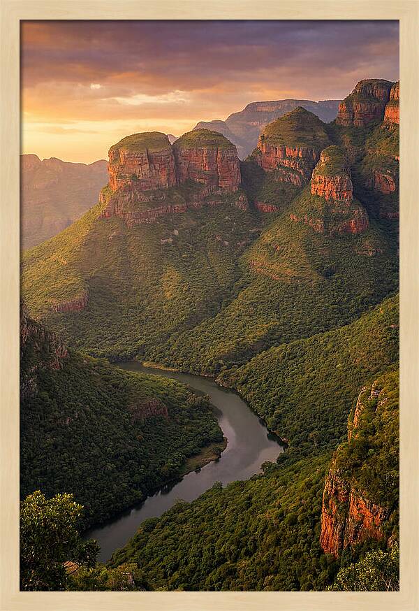 Blyde River Canyon At Golden Hour