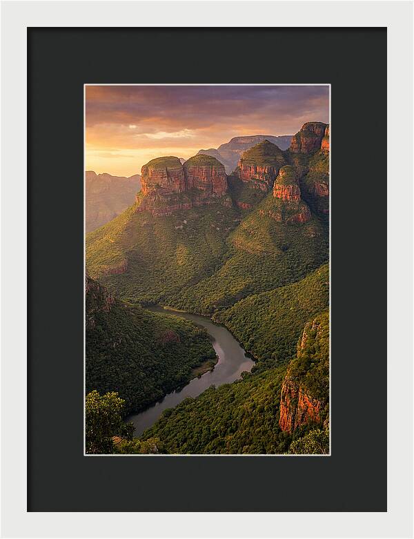 Blyde River Canyon At Golden Hour