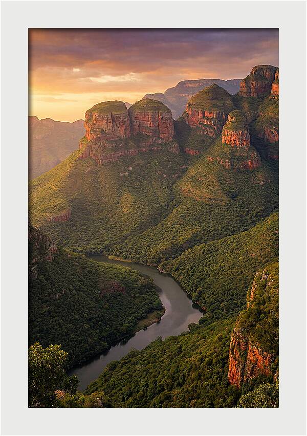 Blyde River Canyon At Golden Hour