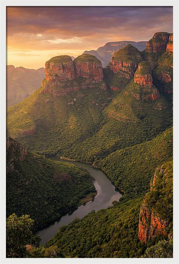 Blyde River Canyon At Golden Hour