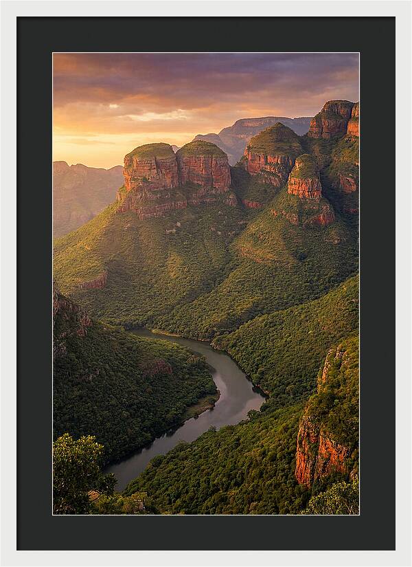 Blyde River Canyon At Golden Hour