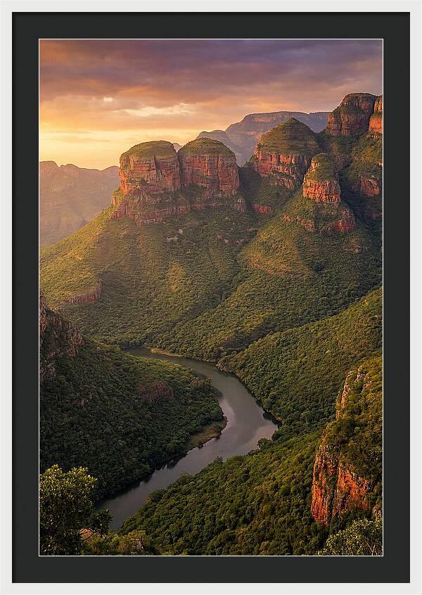 Blyde River Canyon At Golden Hour