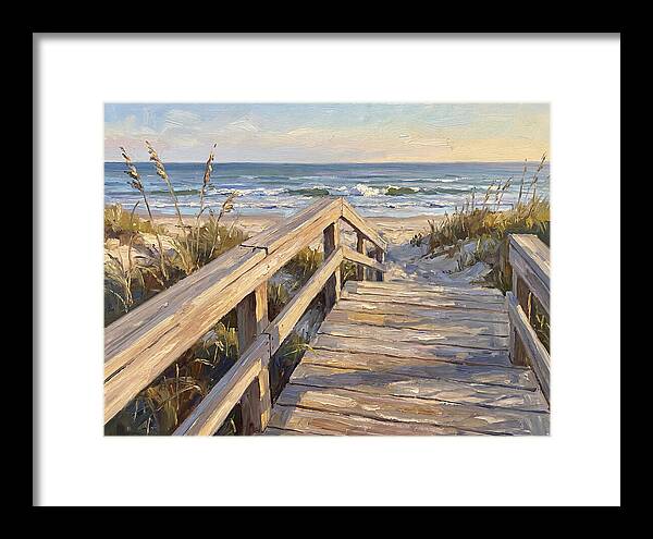 Boardwalk Serenity At Dusk