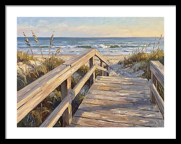 Boardwalk Serenity At Dusk