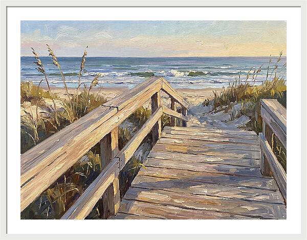 Boardwalk Serenity At Dusk