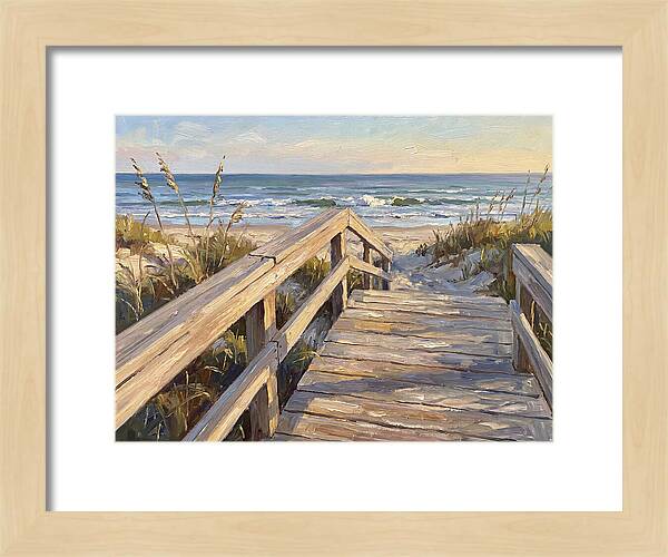 Boardwalk Serenity At Dusk