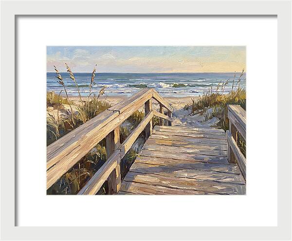 Boardwalk Serenity At Dusk