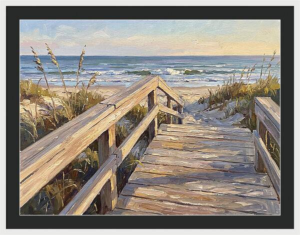 Boardwalk Serenity At Dusk