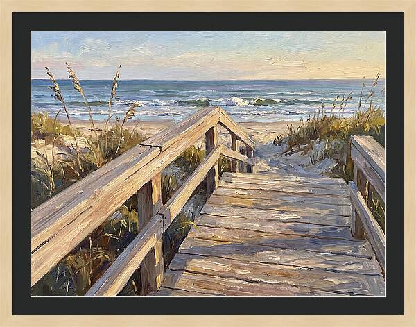 Boardwalk Serenity At Dusk