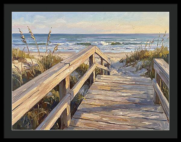 Boardwalk Serenity At Dusk