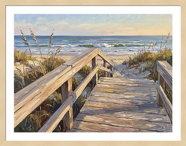 Boardwalk Serenity At Dusk
