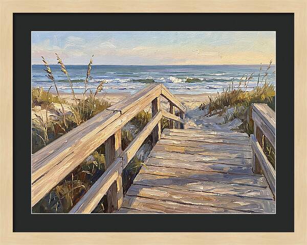 Boardwalk Serenity At Dusk