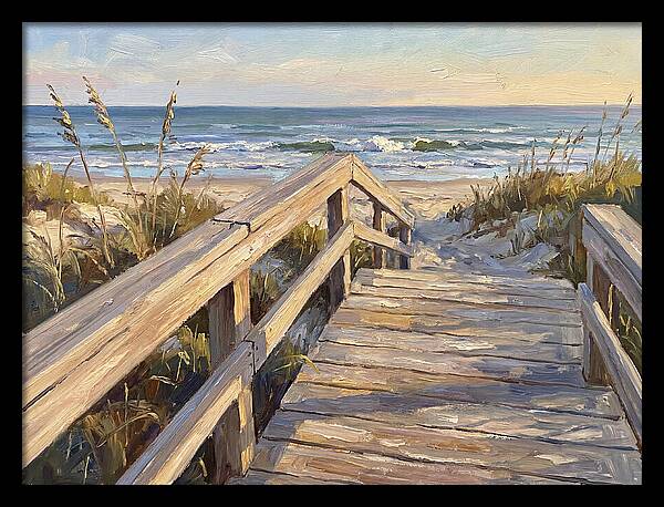 Boardwalk Serenity At Dusk