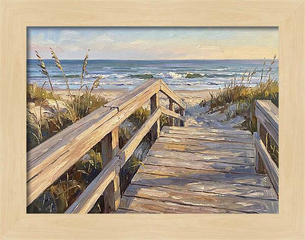 Boardwalk Serenity At Dusk