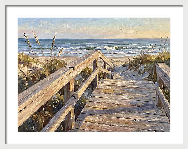 Boardwalk Serenity At Dusk