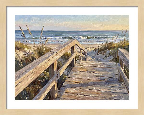 Boardwalk Serenity At Dusk