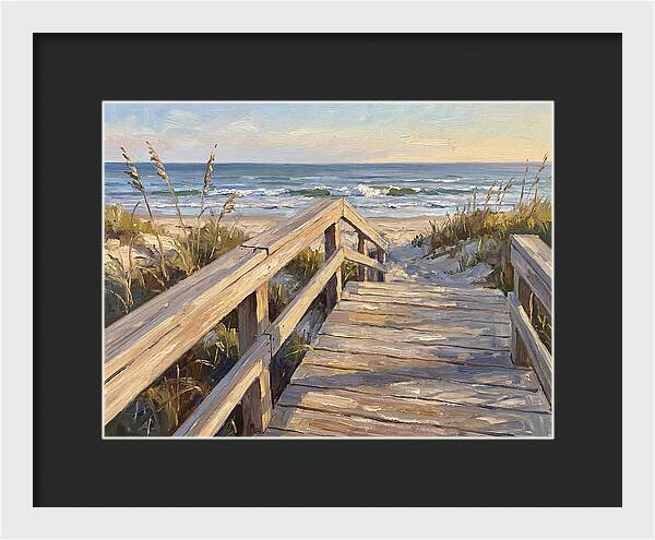 Boardwalk Serenity At Dusk