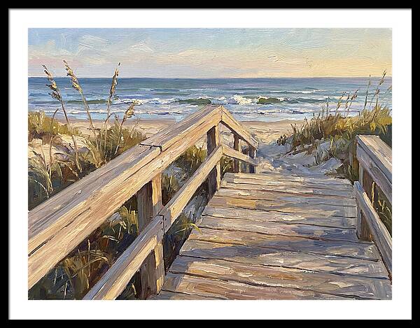 Boardwalk Serenity At Dusk