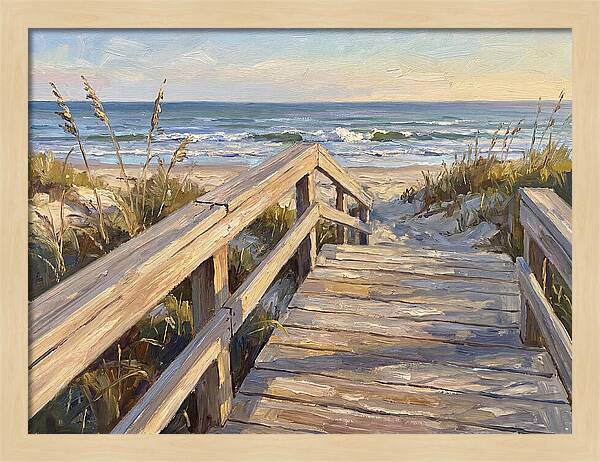 Boardwalk Serenity At Dusk