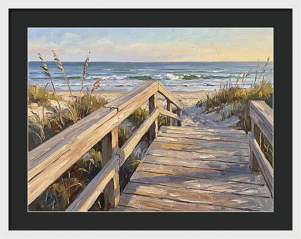 Boardwalk Serenity At Dusk
