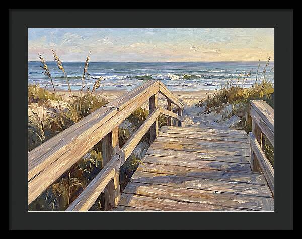 Boardwalk Serenity At Dusk