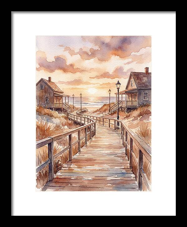 Boardwalk Serenity At Sunset