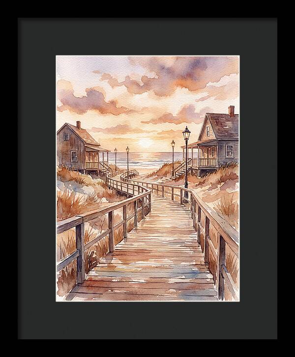 Boardwalk Serenity At Sunset