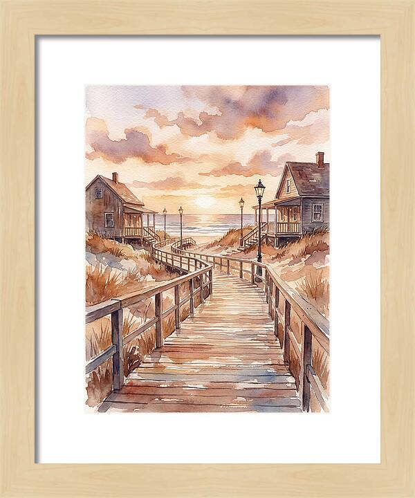 Boardwalk Serenity At Sunset