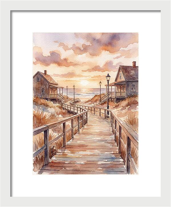 Boardwalk Serenity At Sunset