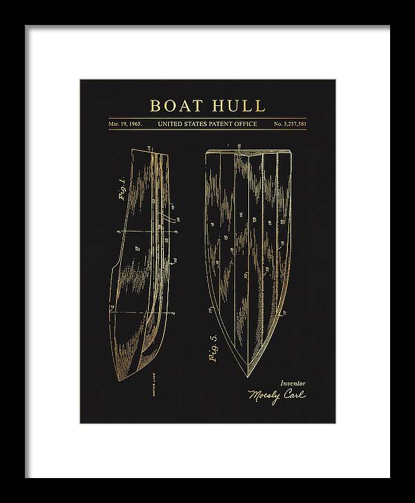 Boat Hull Gold Patent Us3237581a