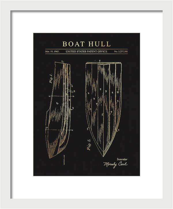 Boat Hull Gold Patent Us3237581a