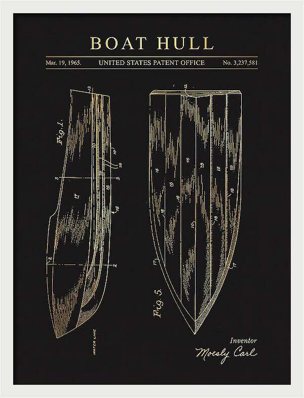 Boat Hull Gold Patent Us3237581a