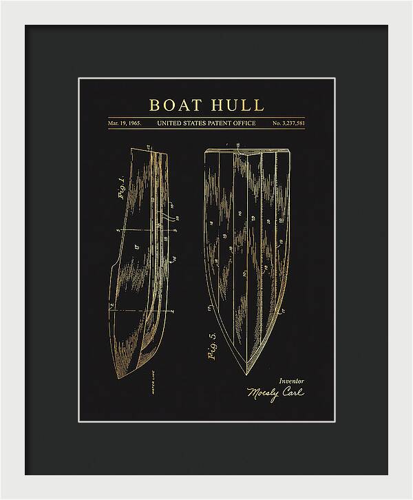 Boat Hull Gold Patent Us3237581a