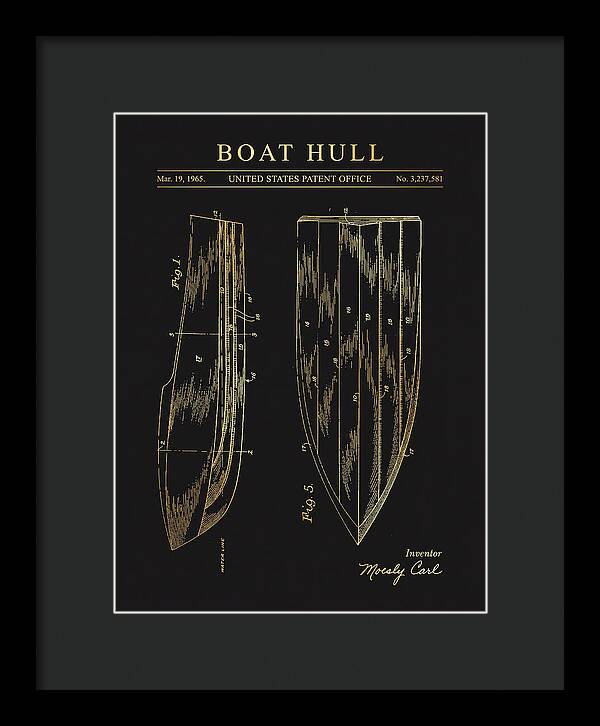 Boat Hull Gold Patent Us3237581a