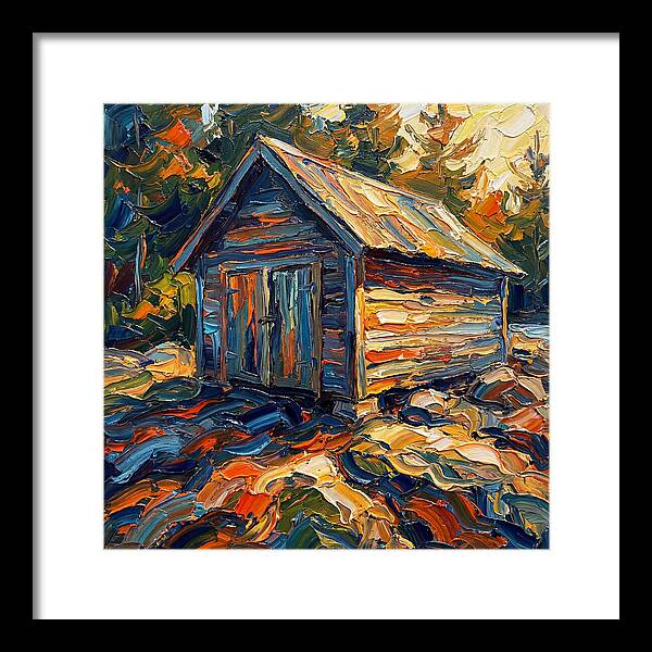 Boathouse In Vibrant Hues