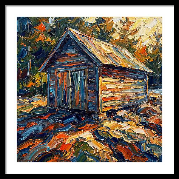 Boathouse In Vibrant Hues