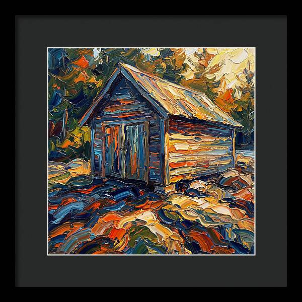 Boathouse In Vibrant Hues