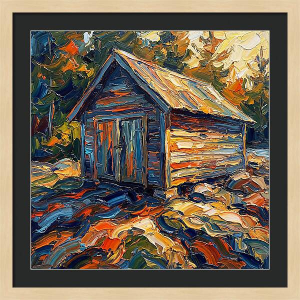 Boathouse In Vibrant Hues