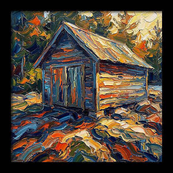 Boathouse In Vibrant Hues