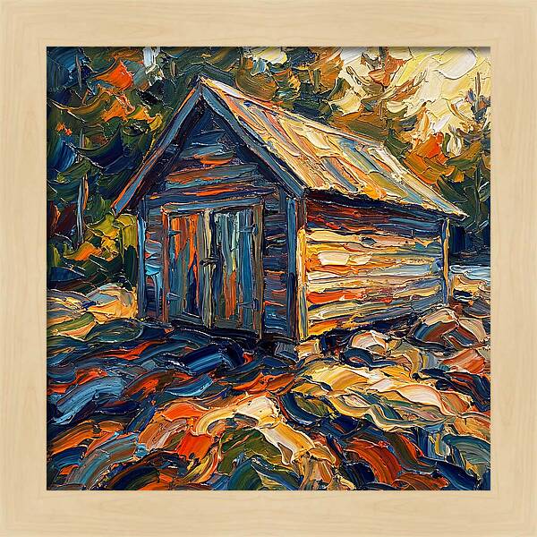 Boathouse In Vibrant Hues